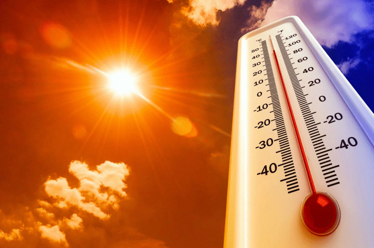 termometro marcando temperatura